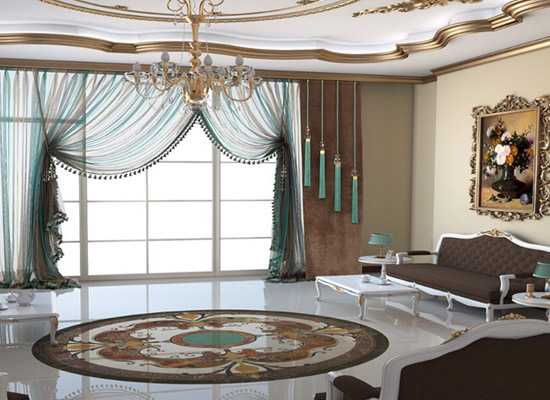 پرده لوکس پذیرایی